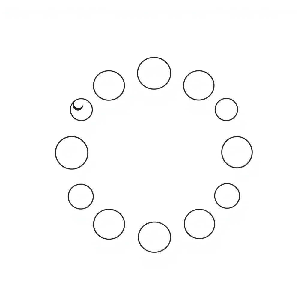 Moon phases diagram