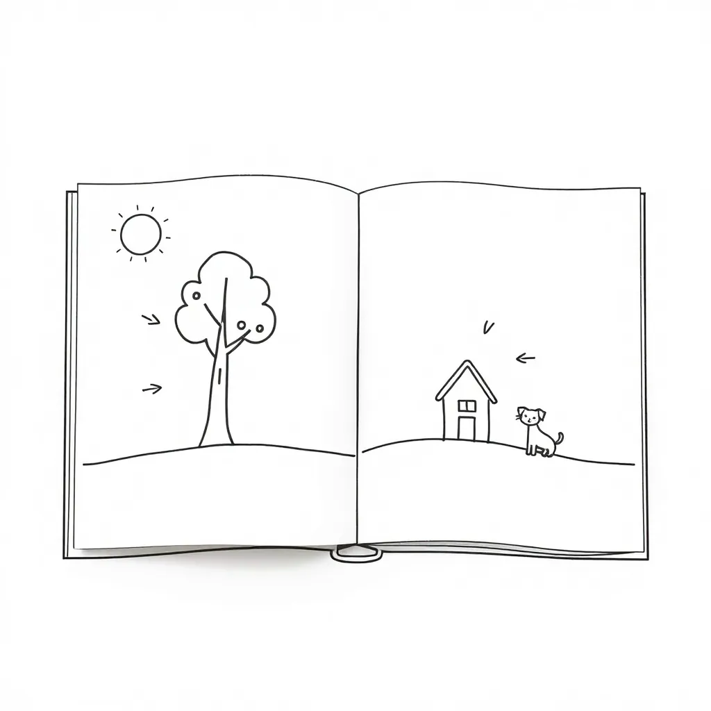 Children reading a story together