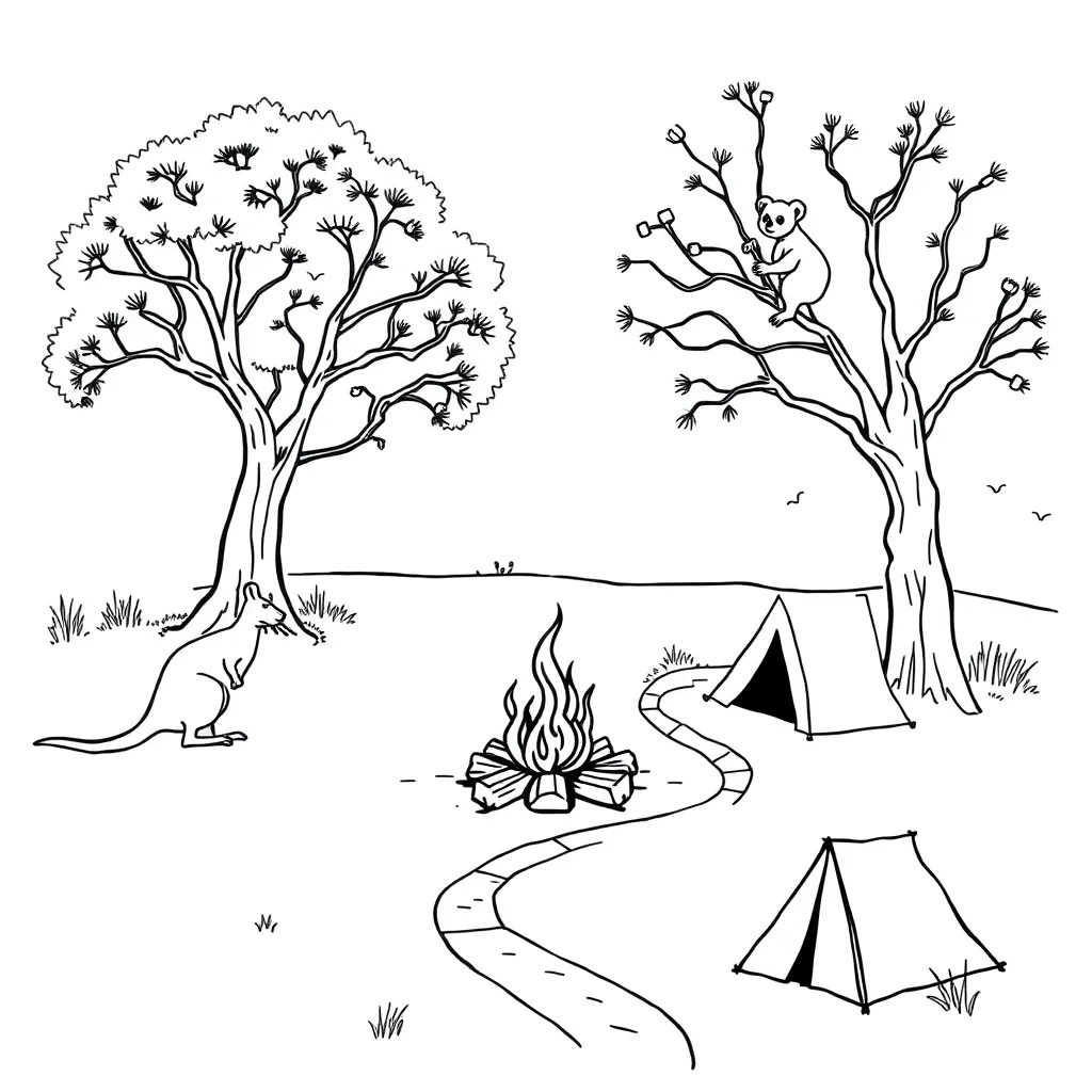 Adventure story illustration