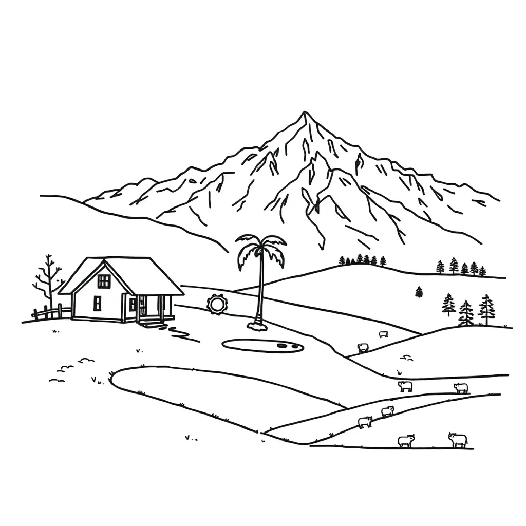 Adventure story illustration