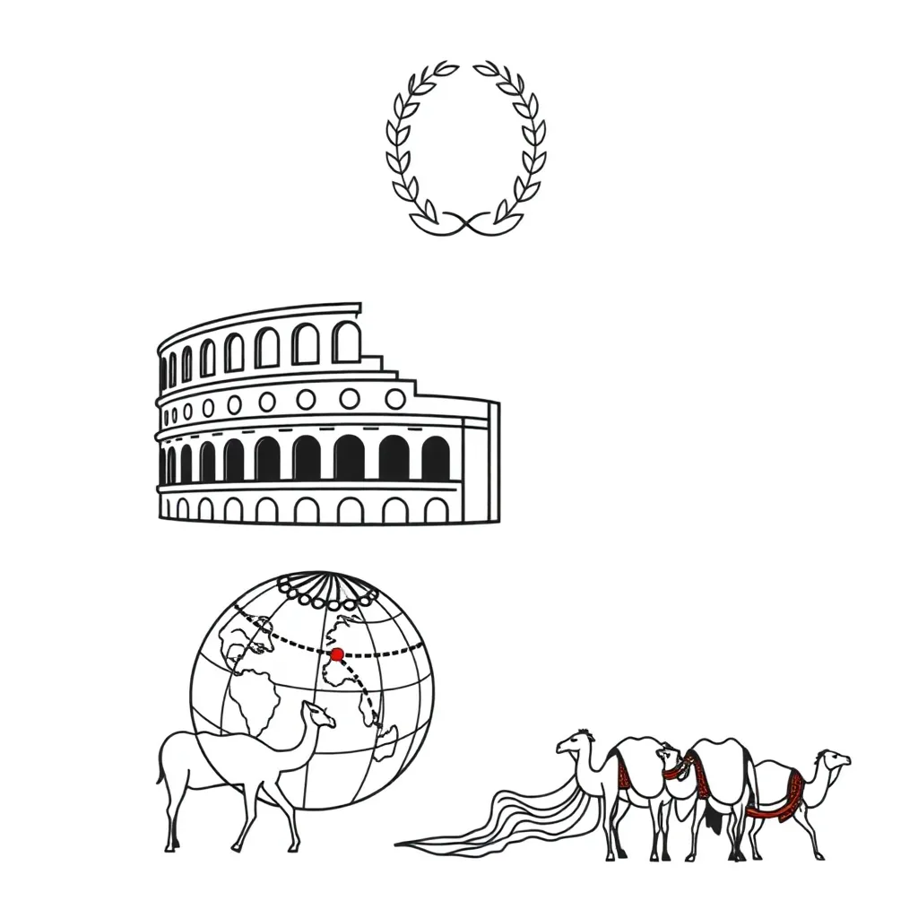 Roman soldiers and Silk Road traders