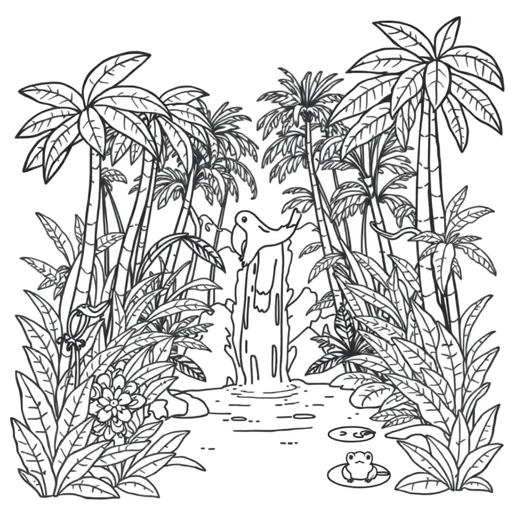 Rainforest sounds and animals