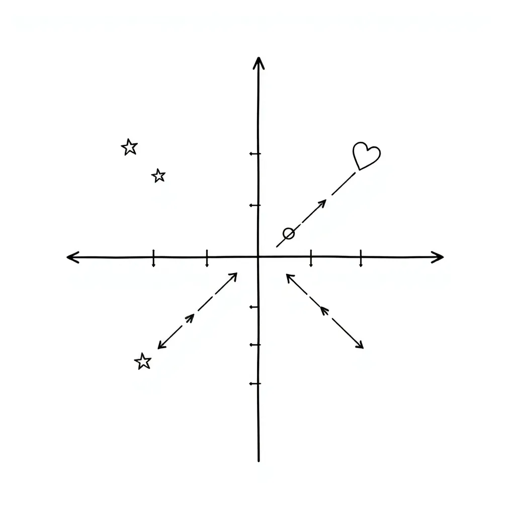 Coordinate plane with four quadrants