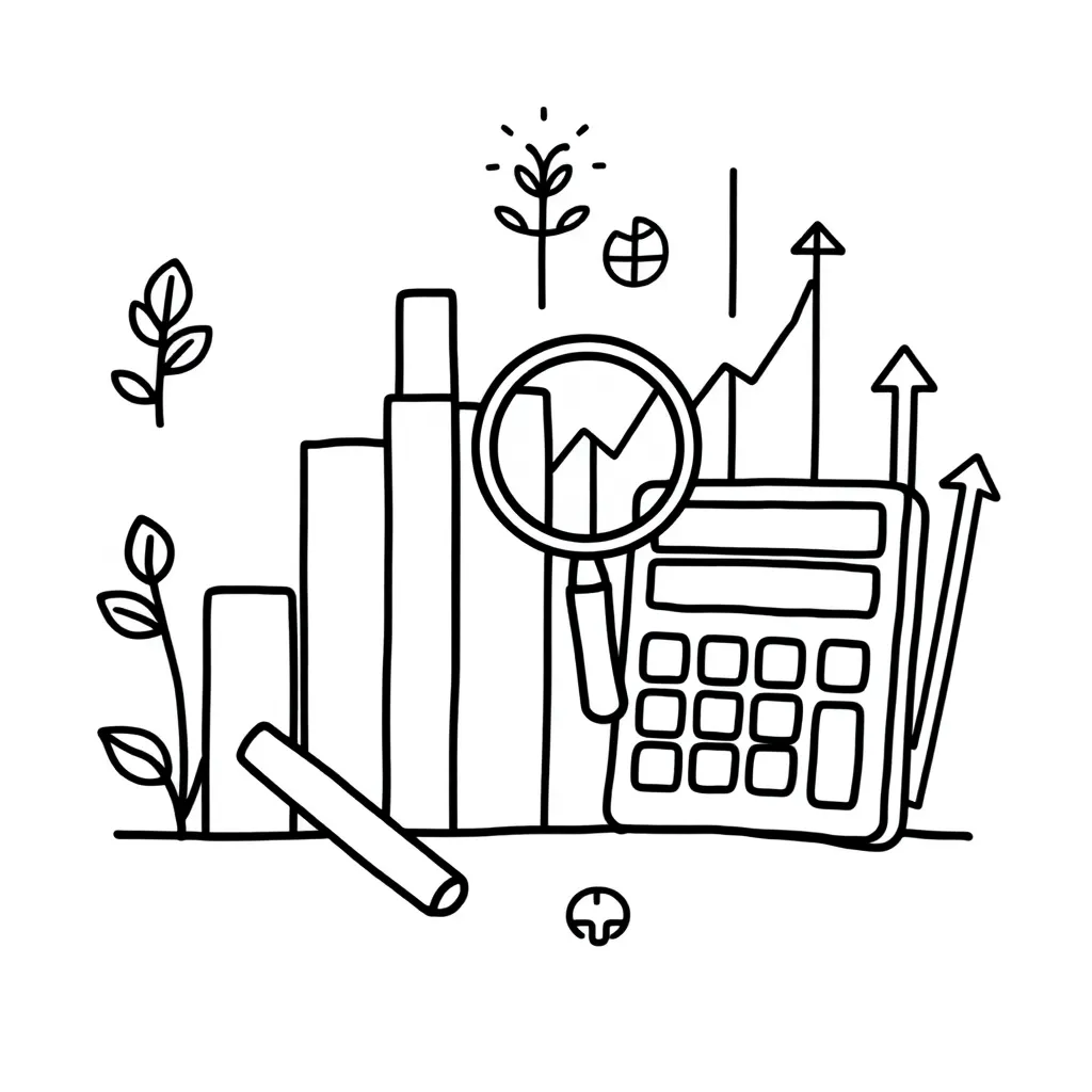 Growth chart illustration