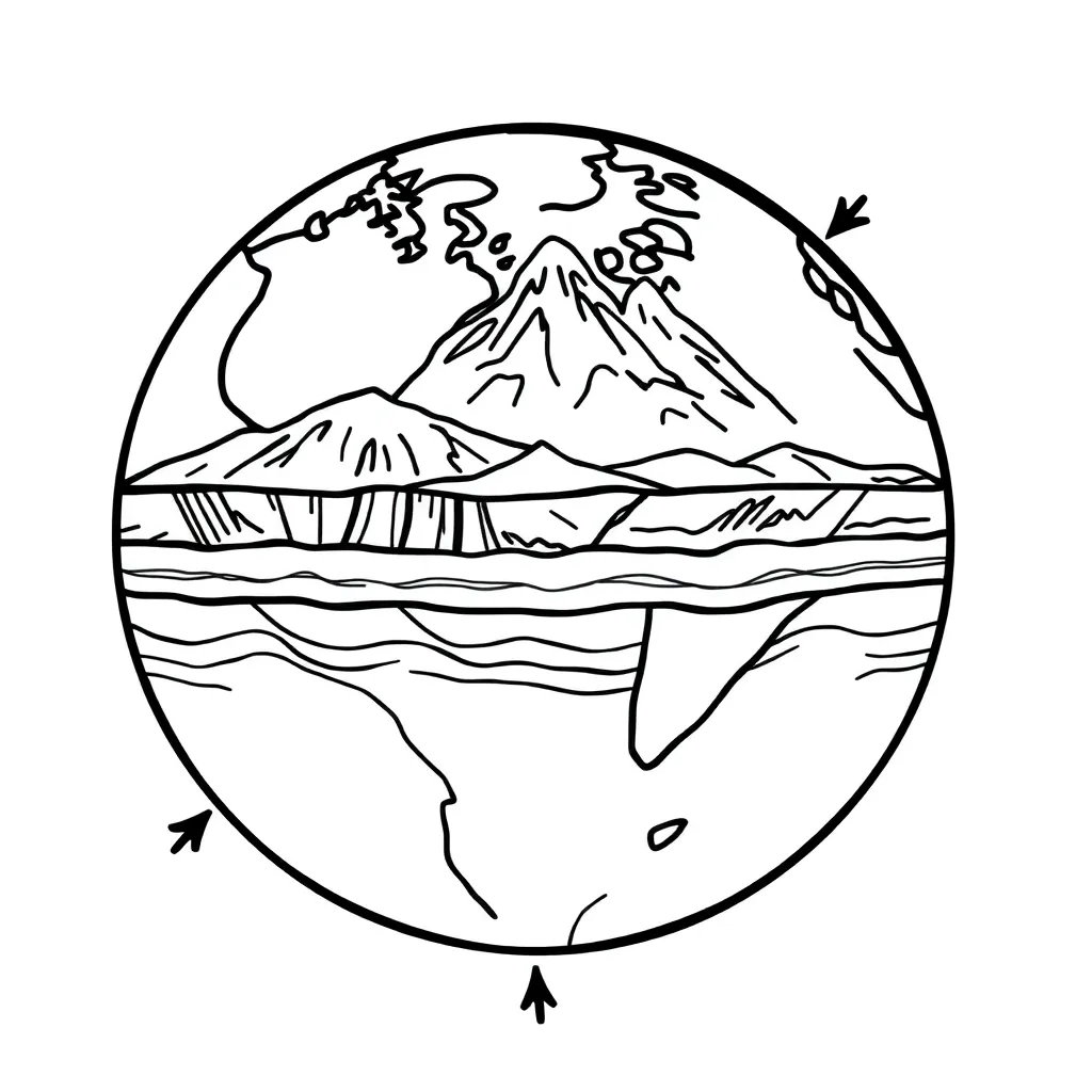 Tectonic plates diagram