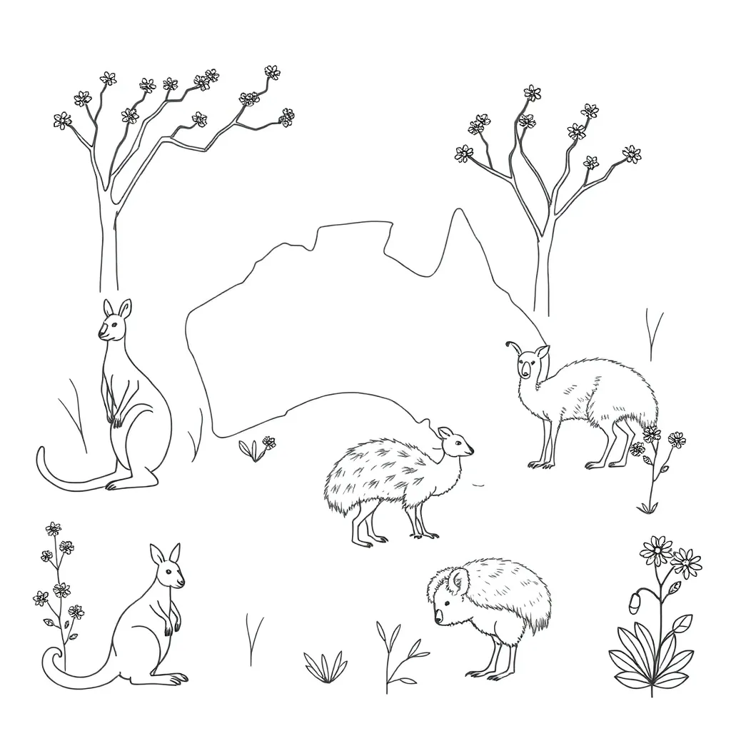Letter blocks and reading illustration