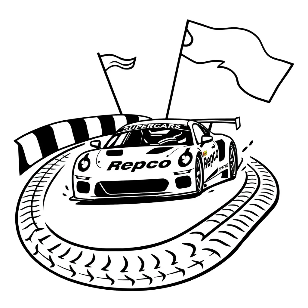 Repco Supercars racing car