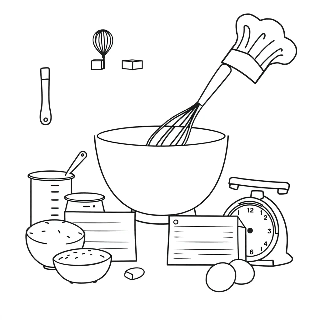 Chef adjusting recipe with measuring cups