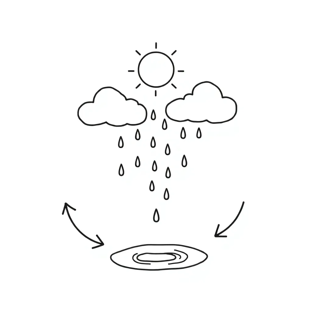 Water cycle diagram