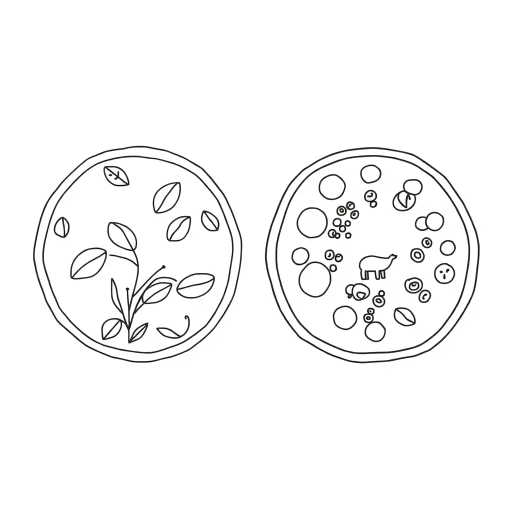 Plant and animal cell diagram