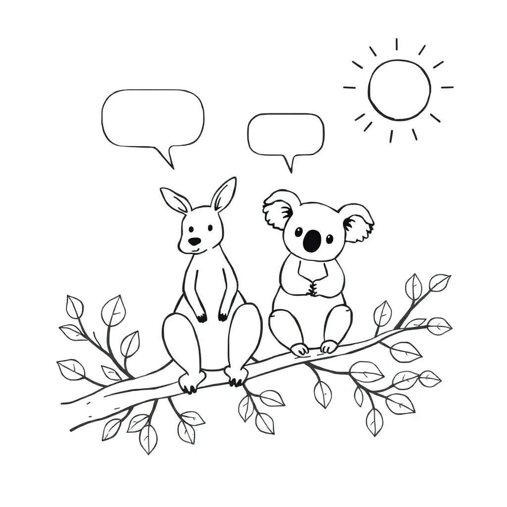 Speech marks and quotation marks illustration