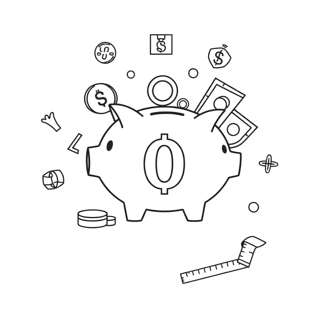 Numbers with zeros illustration