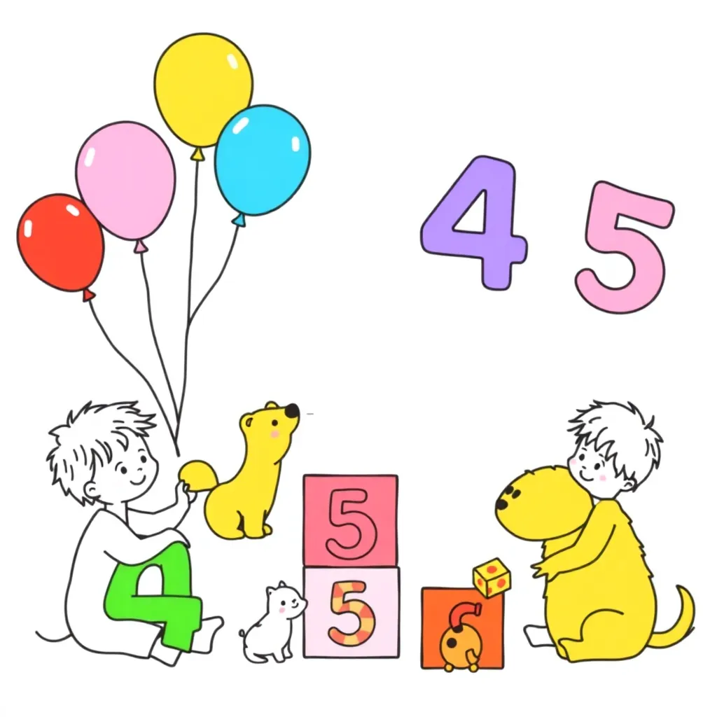 Large numbers and scientific notation illustration