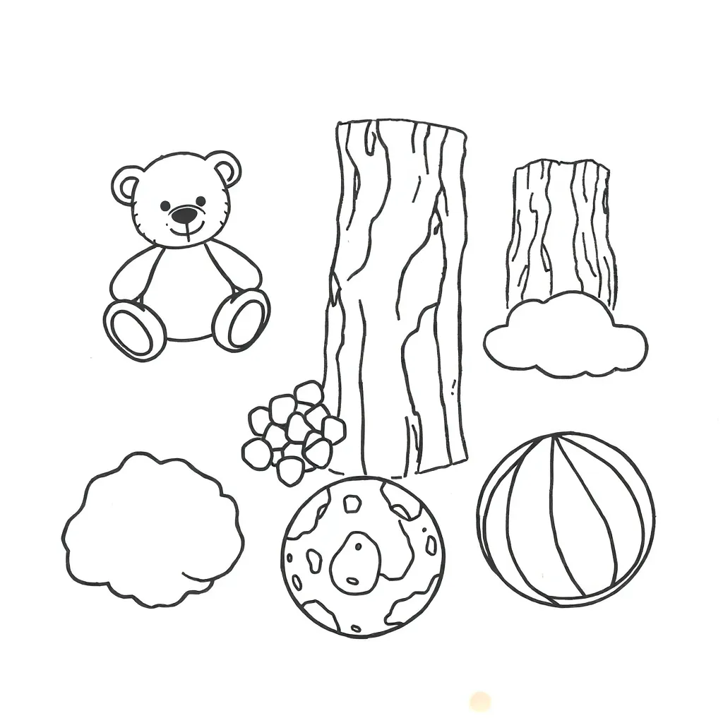 Child exploring different textures and materials