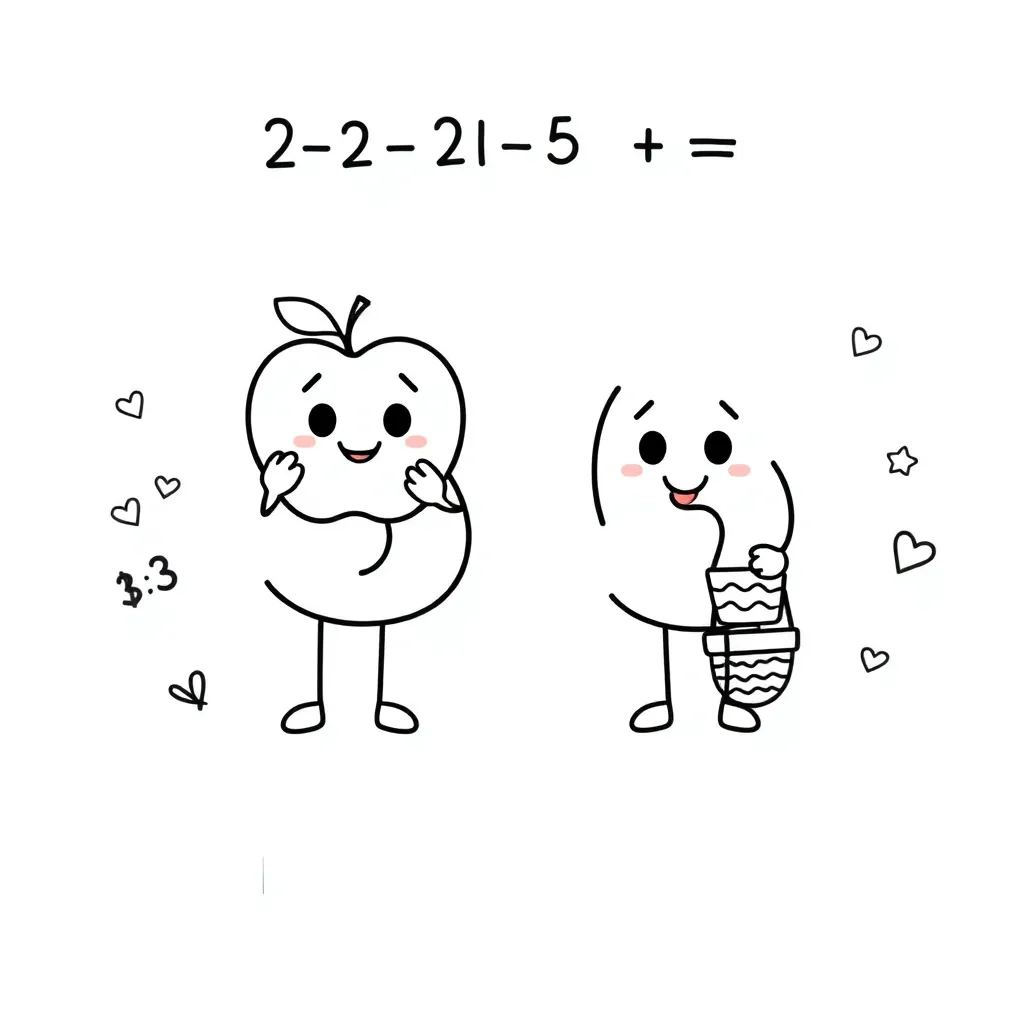 Student working on subtraction problems