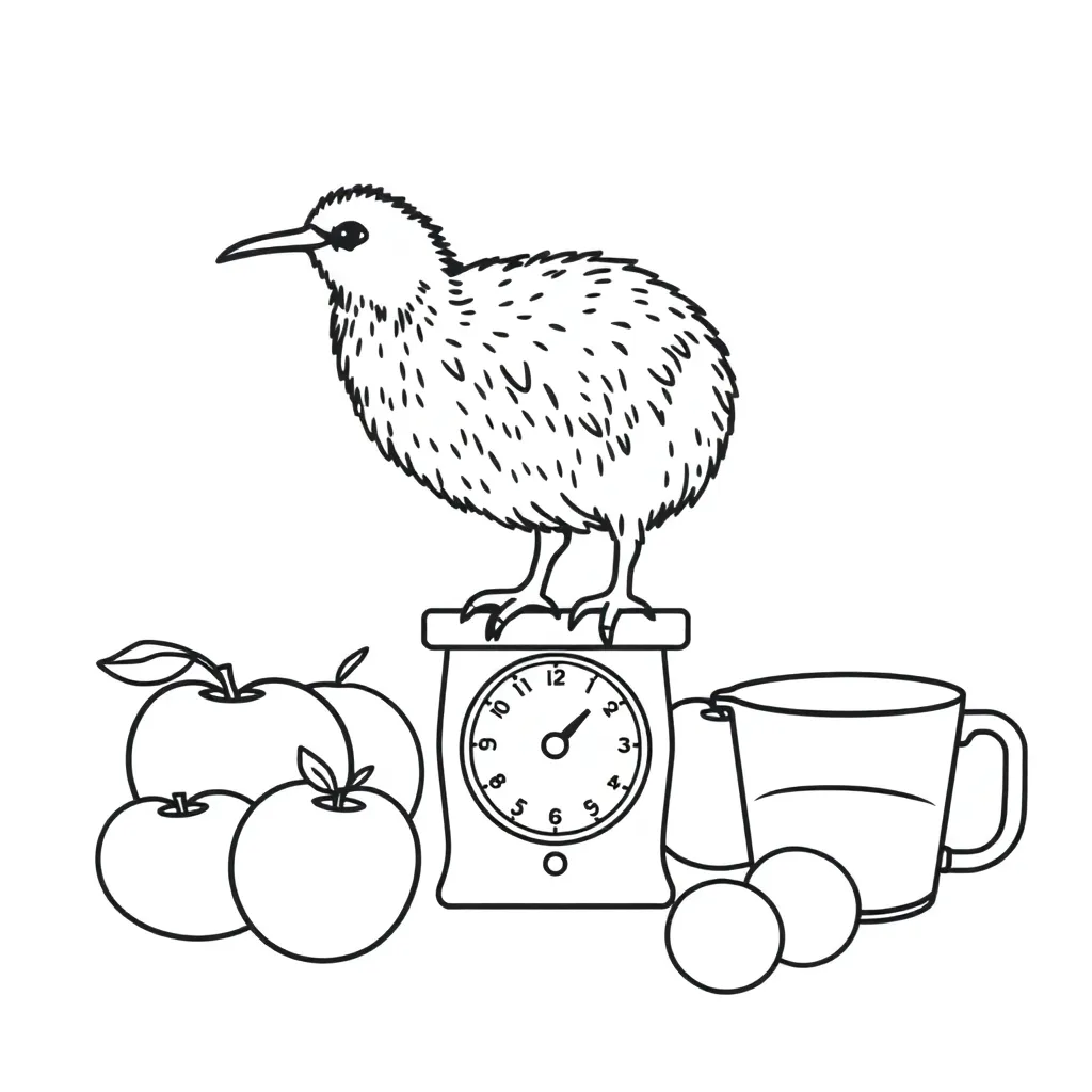 Balance scale and objects for measuring mass