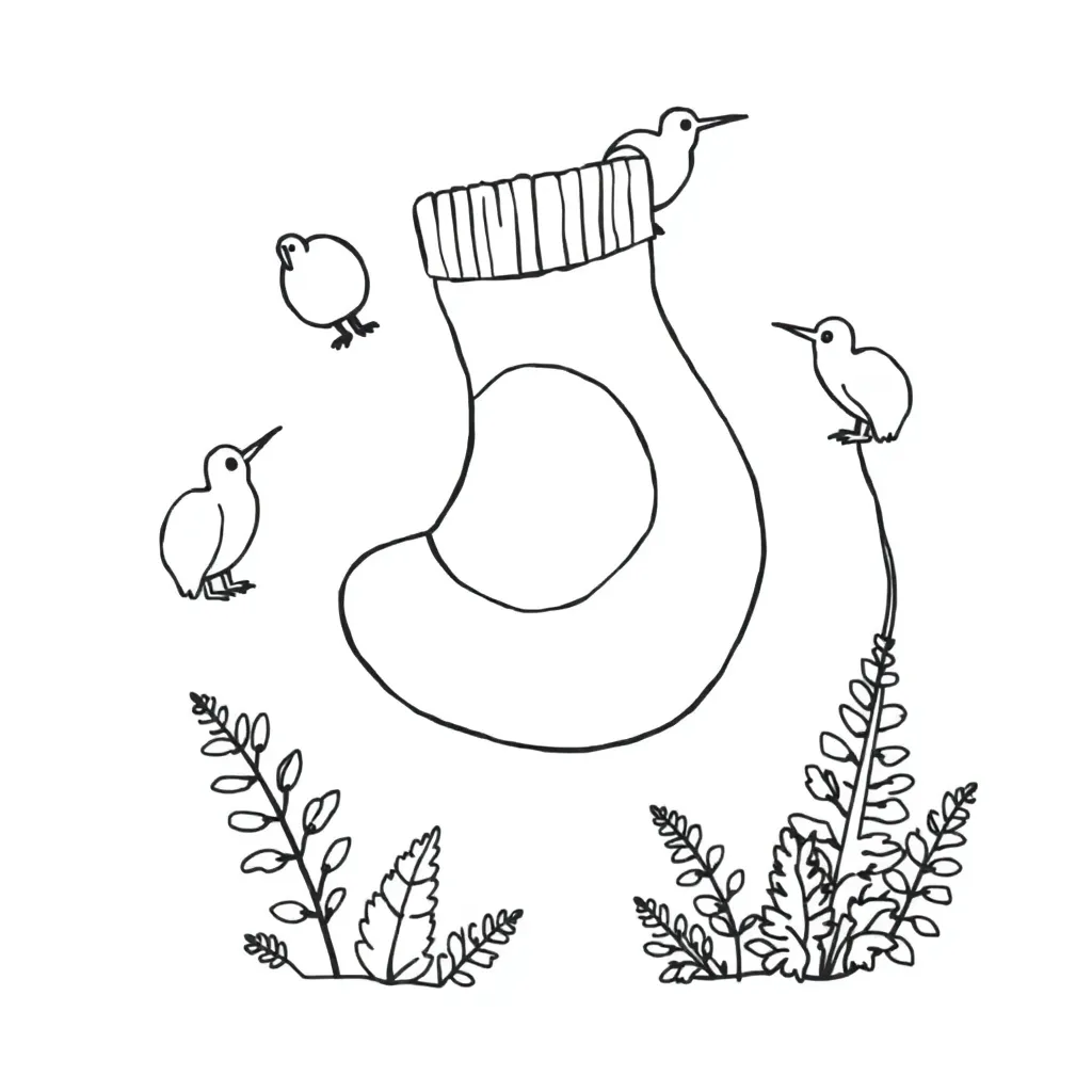 King with holey socks illustration