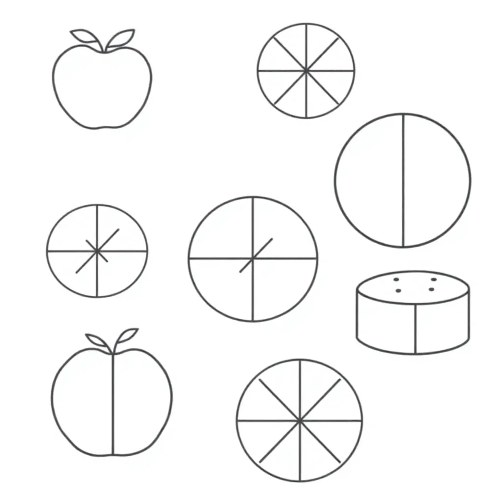 Fraction towers illustration