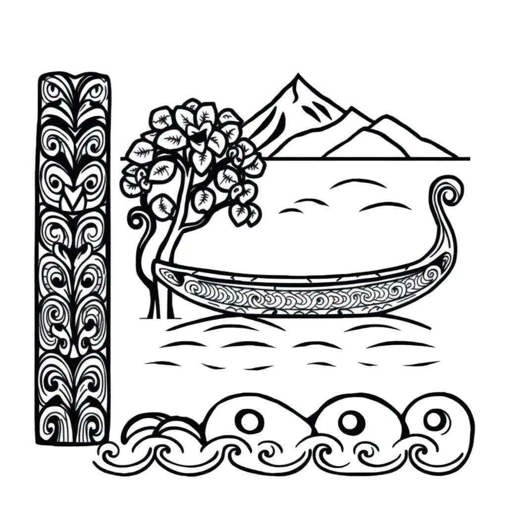 Historical timeline illustration
