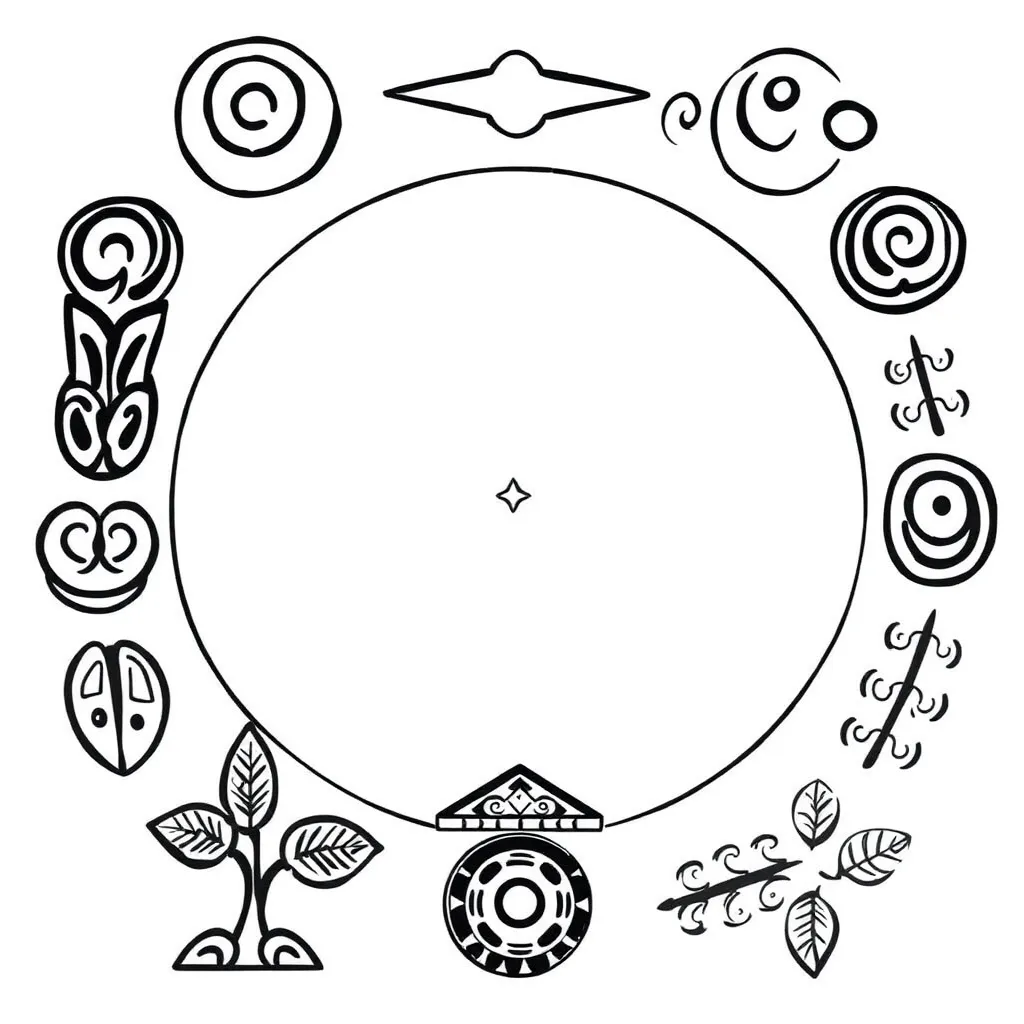 Matariki stars in the night sky