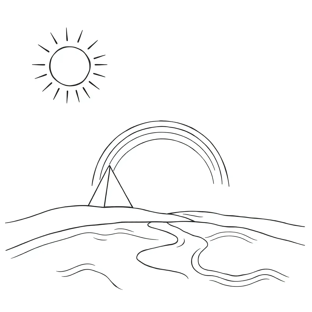 Light reflection and refraction diagram