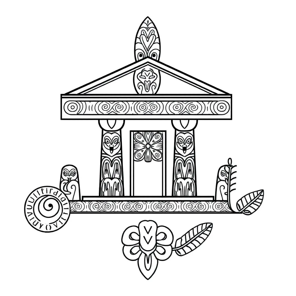Te Whare Tapa Wha illustration