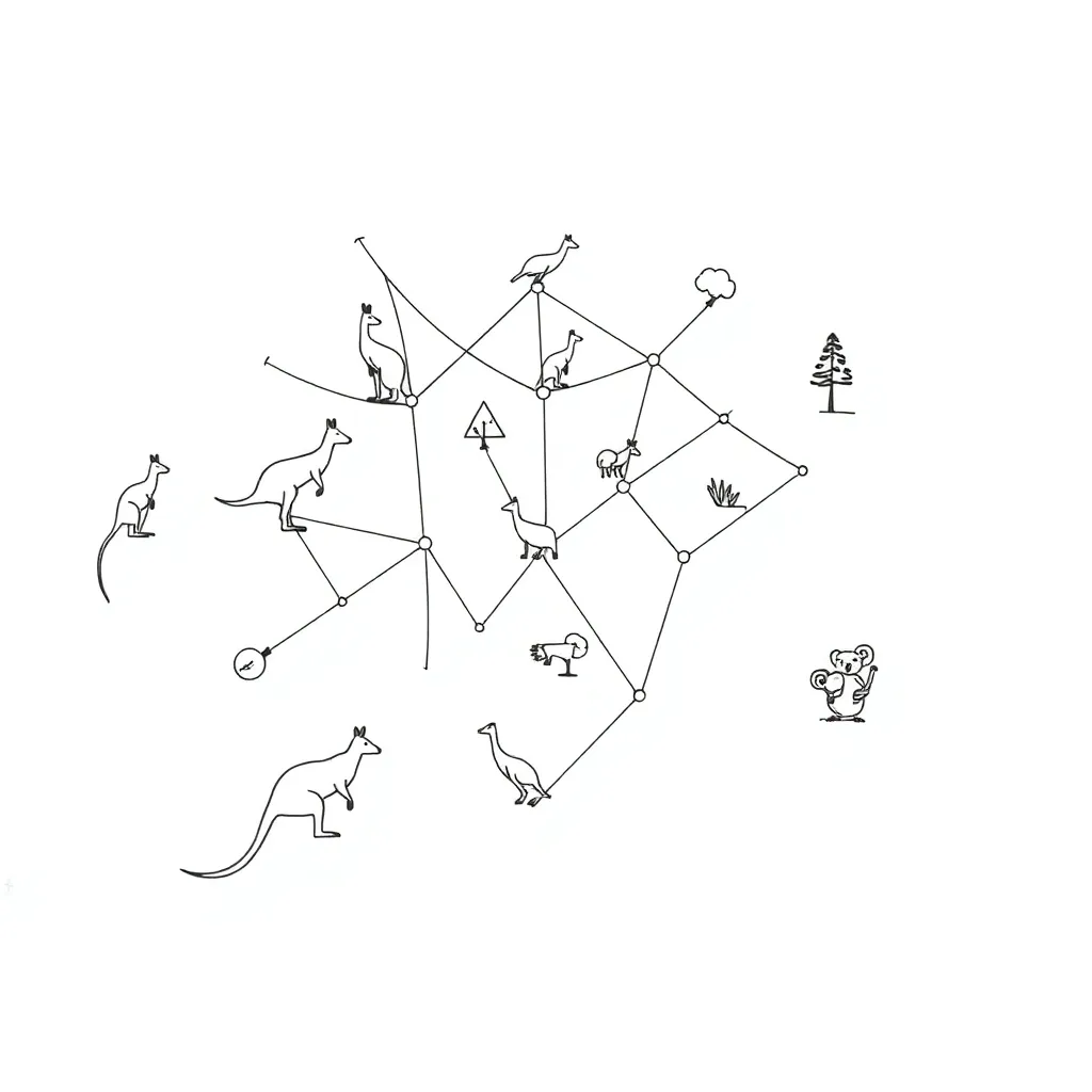 Network diagram illustration