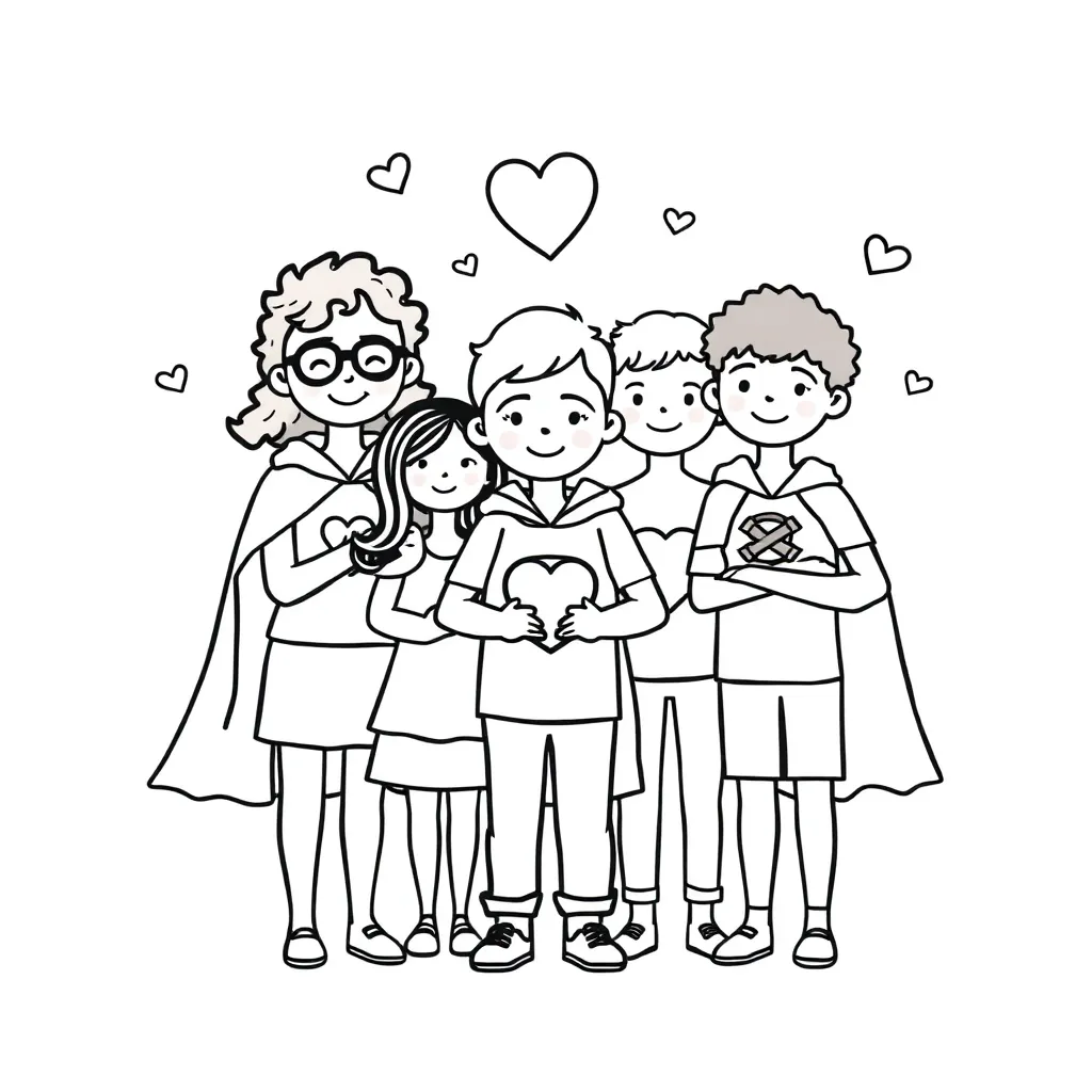 Hero with cape illustration