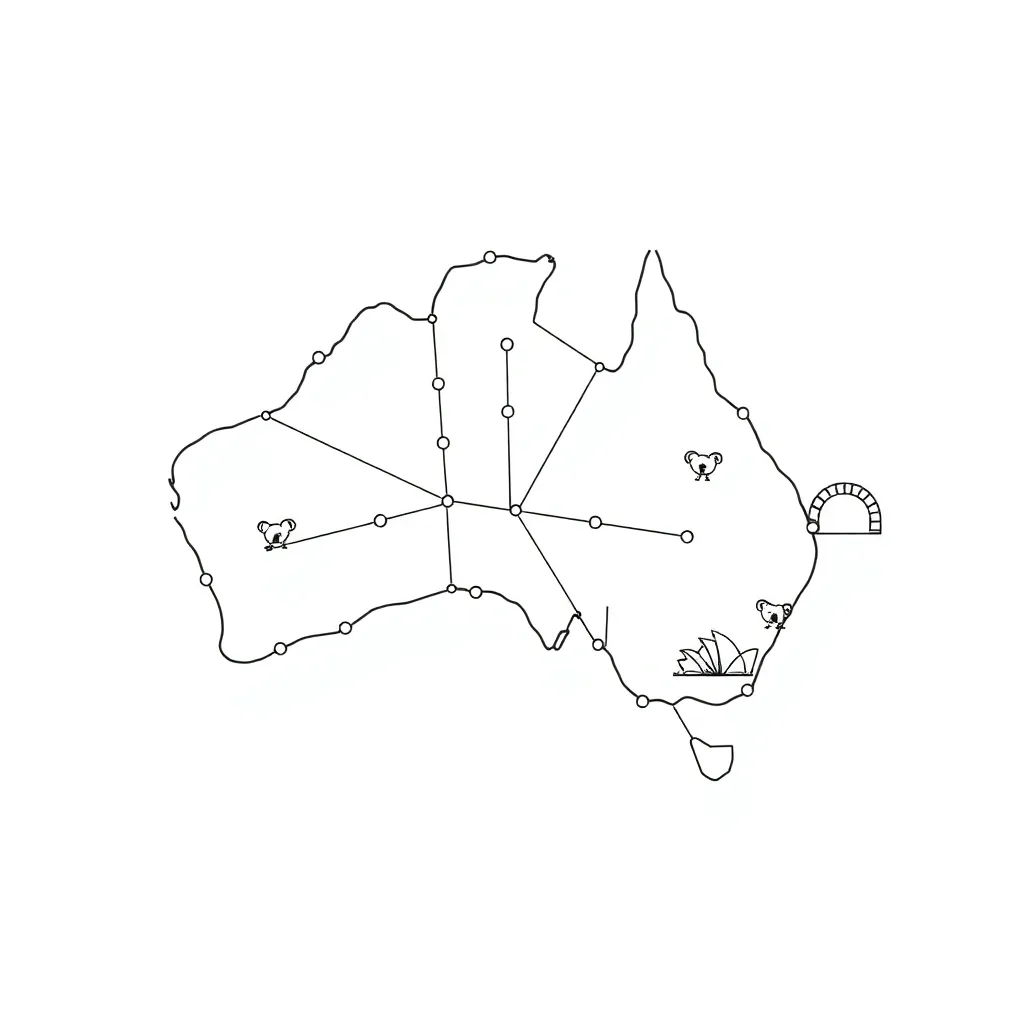 Network diagram illustration