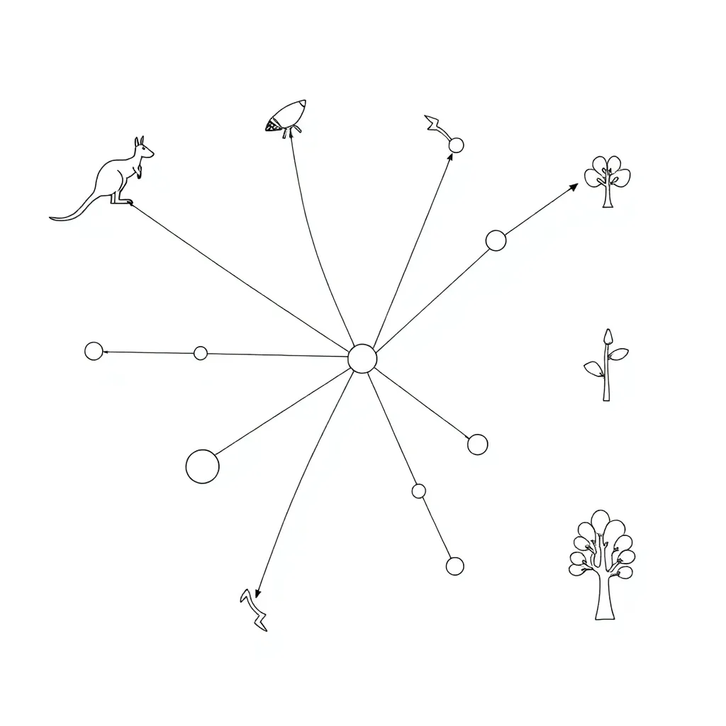 Network diagram illustration