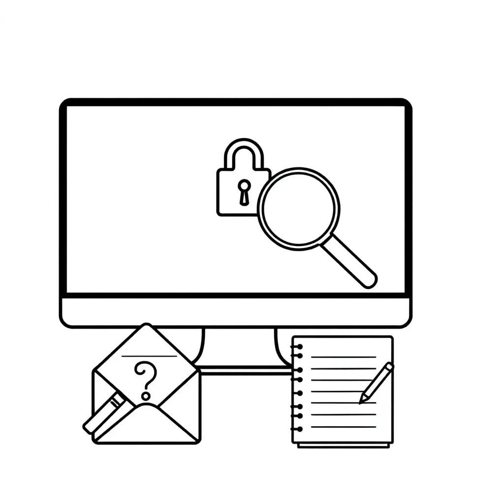 Online security shield with computer