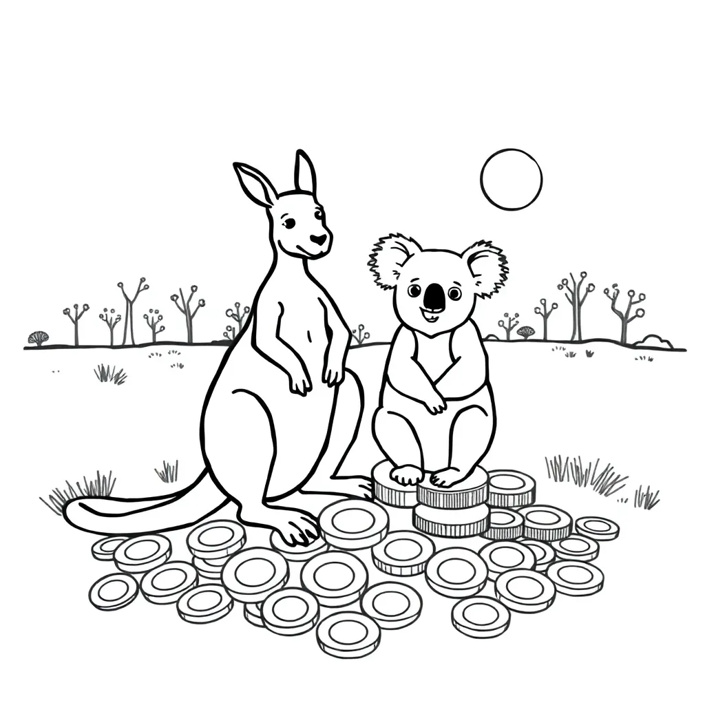 Calculator and money illustration