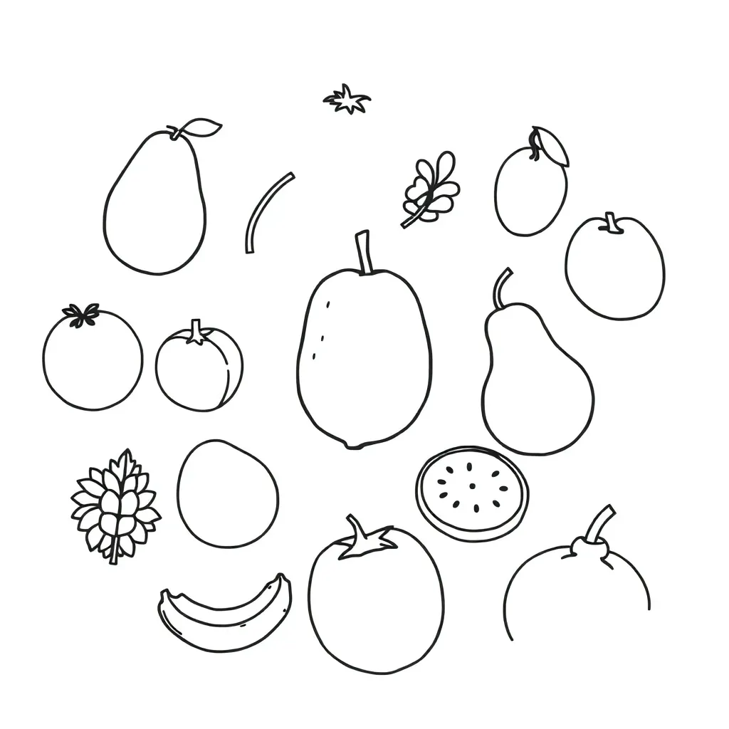 Nutrition and food groups illustration