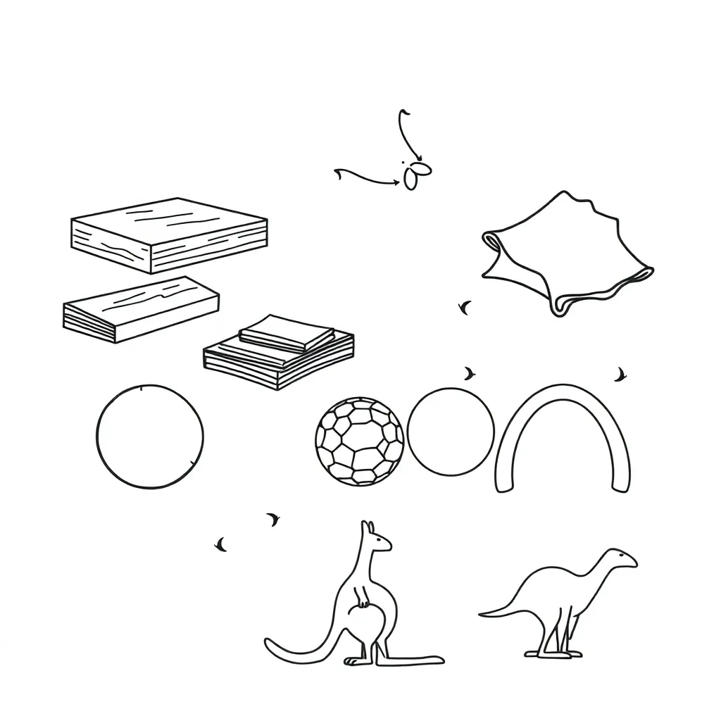 Various materials being tested for strength
