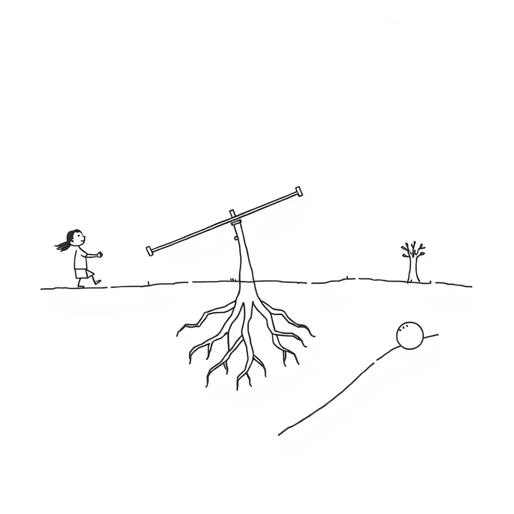 Balance and leverage illustration