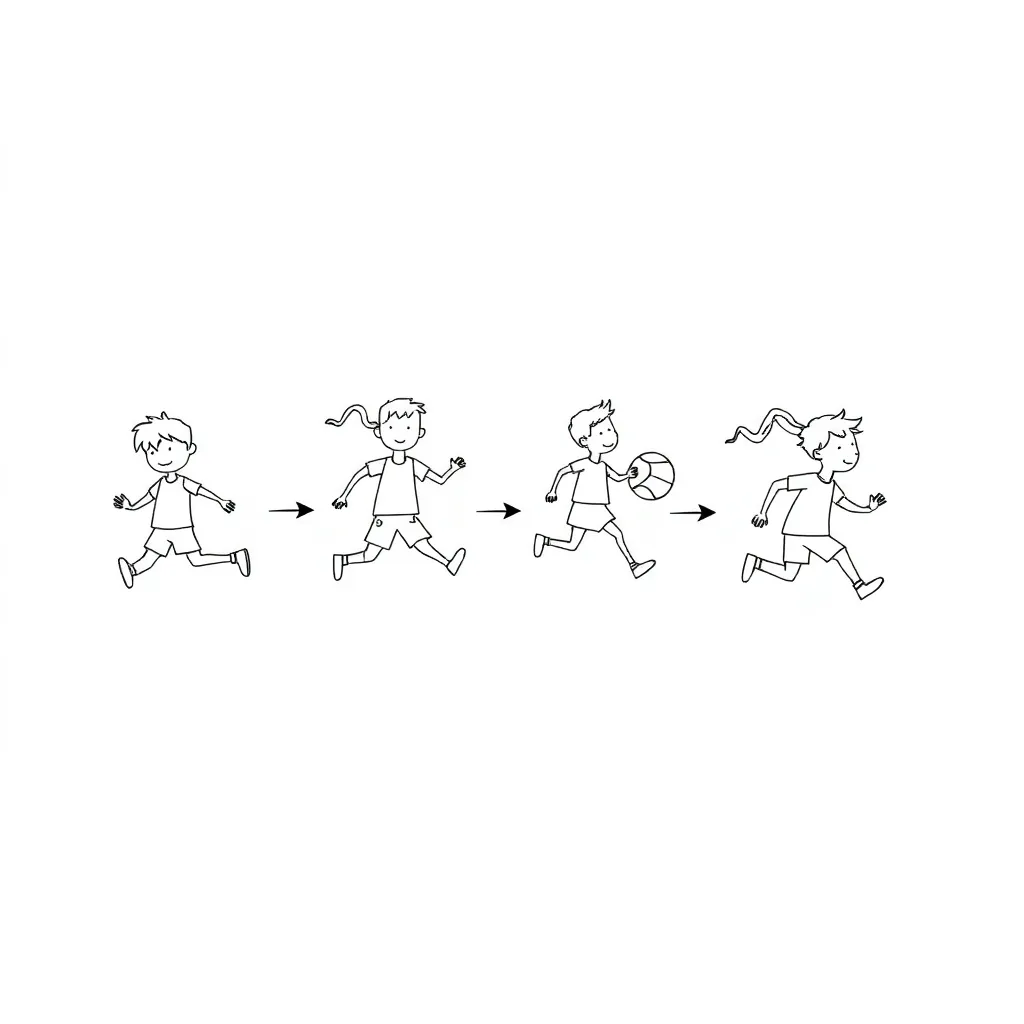 Person analyzing movement with biomechanics principles