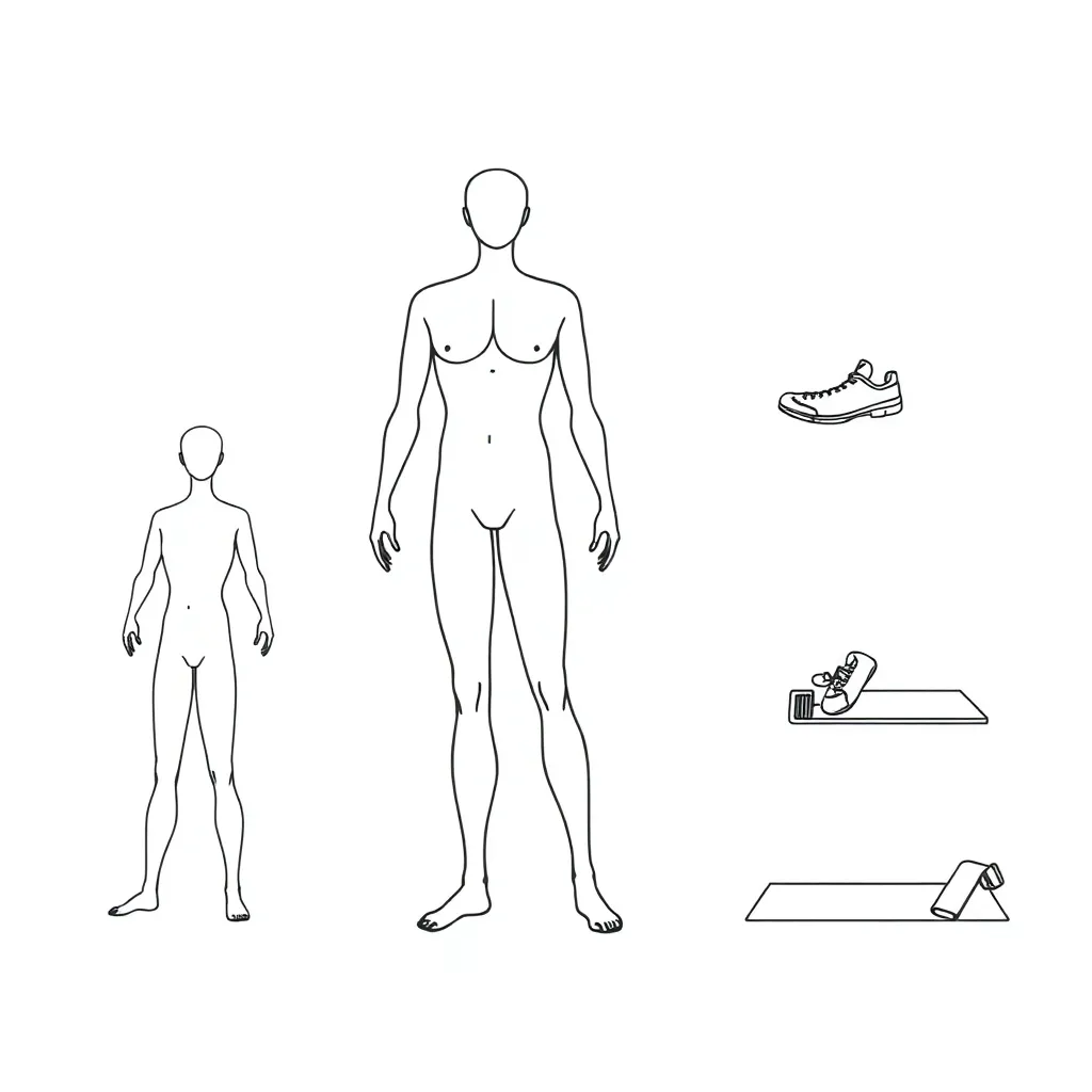 Person demonstrating body movement planes