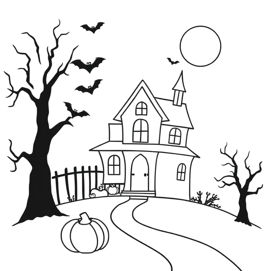 Halloween mixed media art supplies and spooky artwork