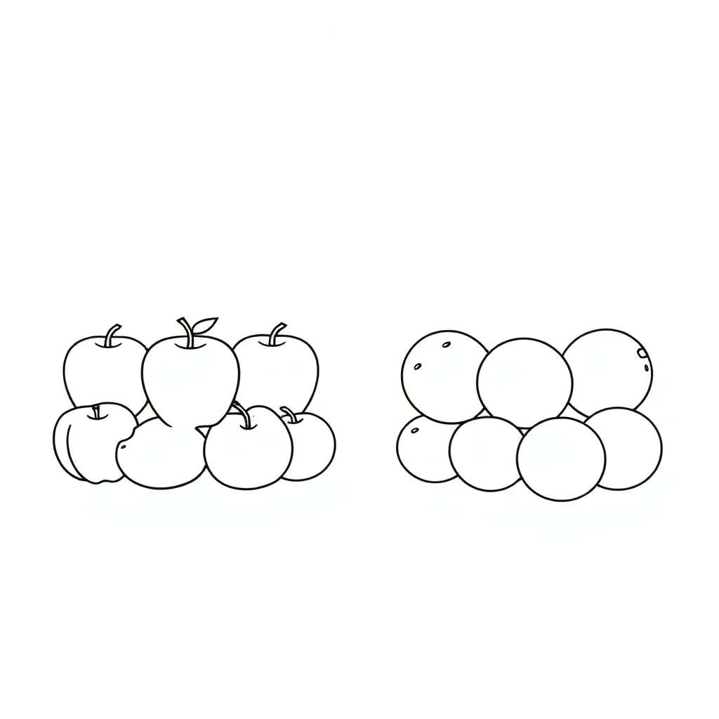 Groups of objects for multiplication comparison