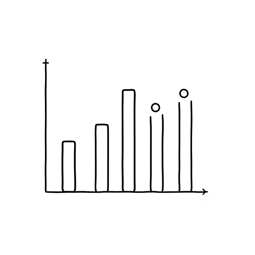 Graph with error bars illustration