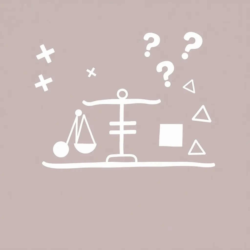 Mathematical variables and expressions illustration