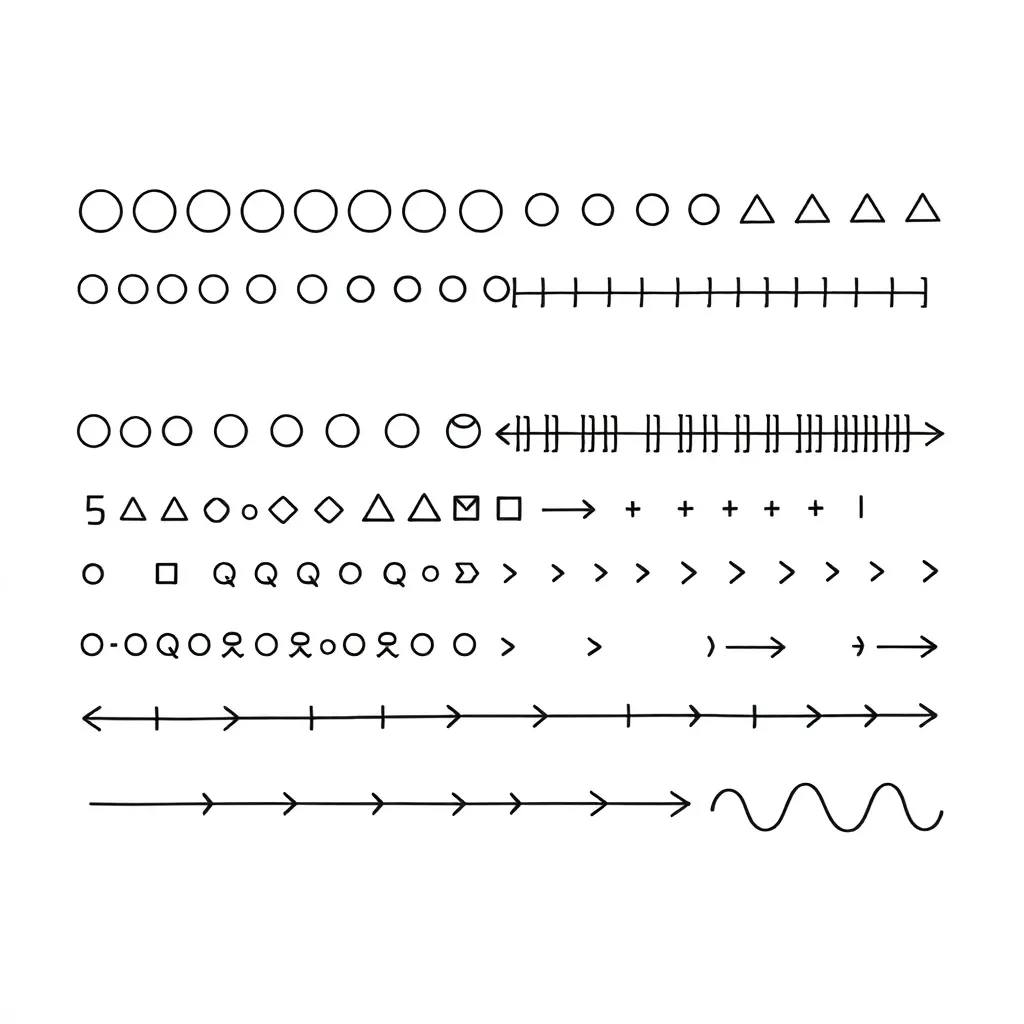 Mathematical patterns and sequences illustration
