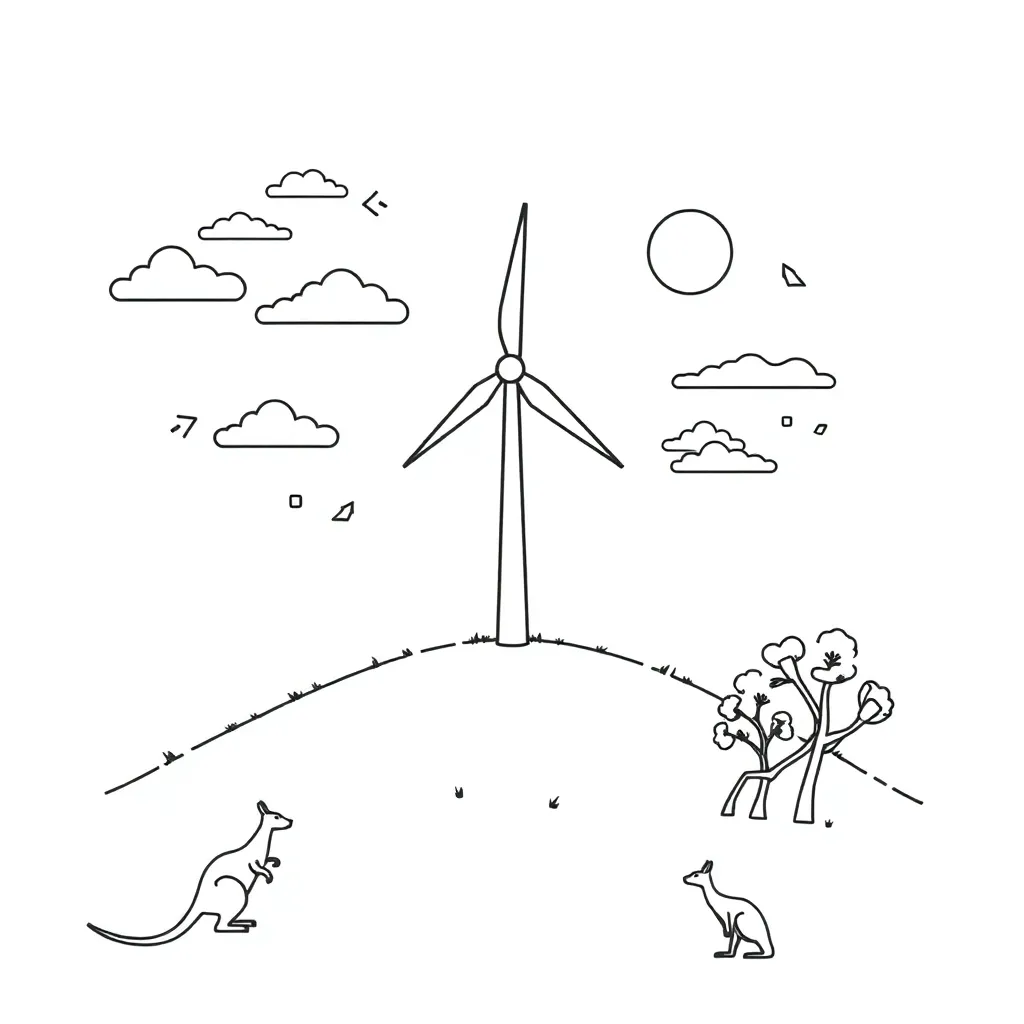 Advanced wind turbine design diagram