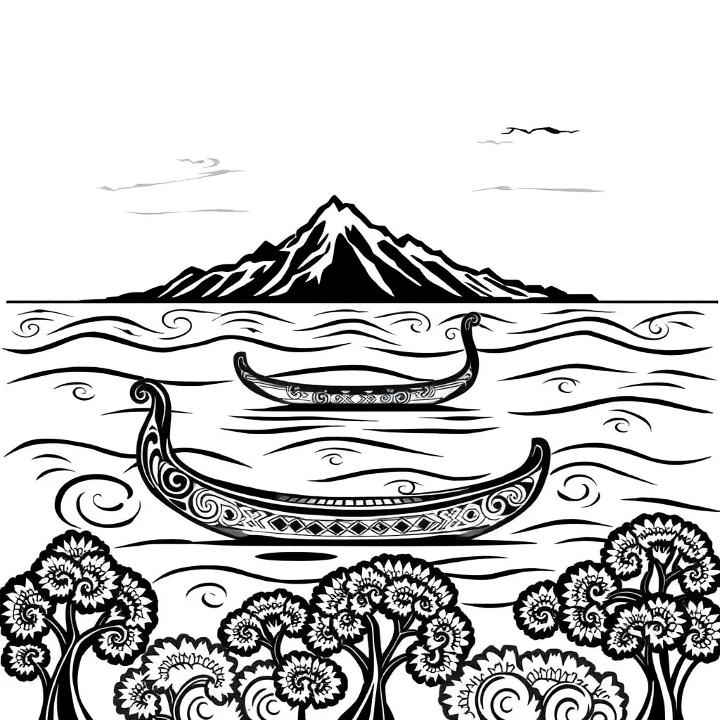 Saints and religious symbols illustration