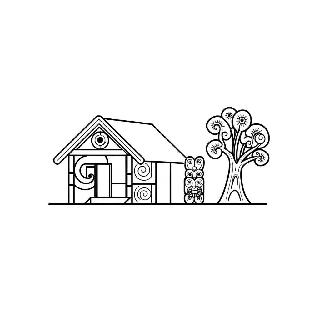 Māori cultural symbols and patterns