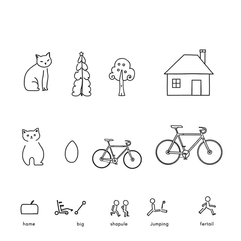 Grammar and word bank illustration
