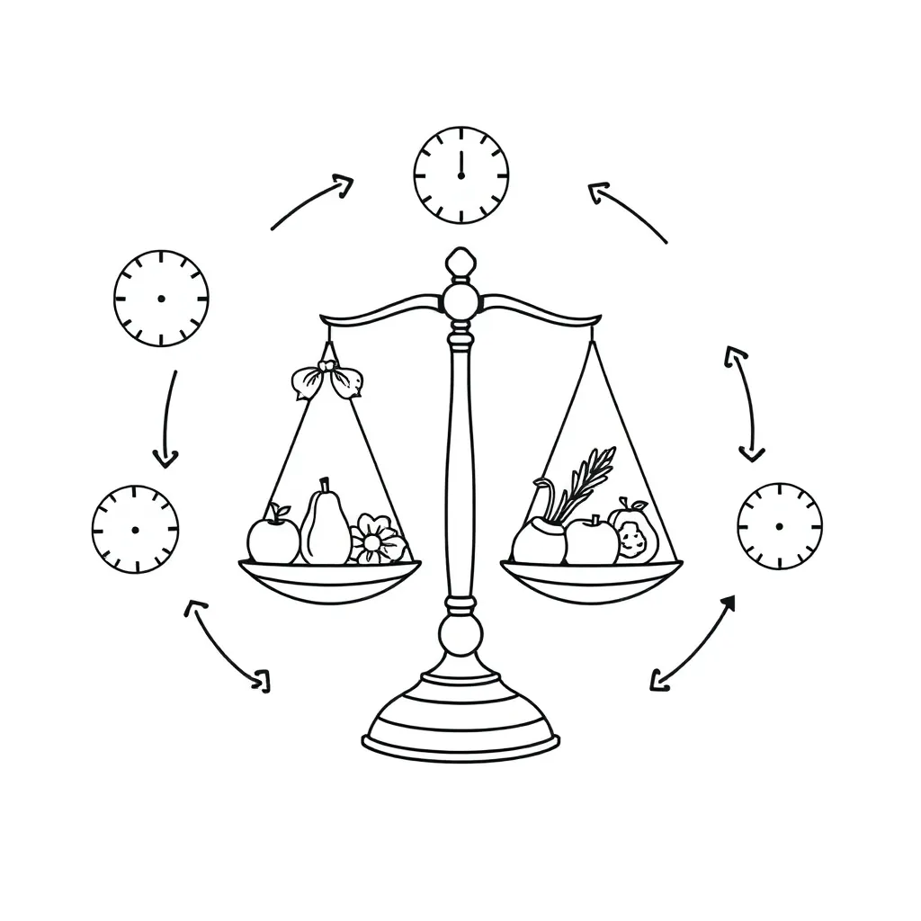 Speedometer and calculator illustration