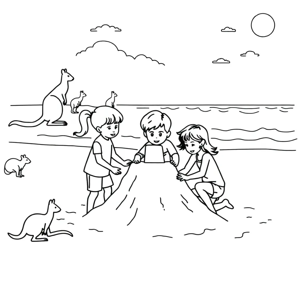 Students working together in a team