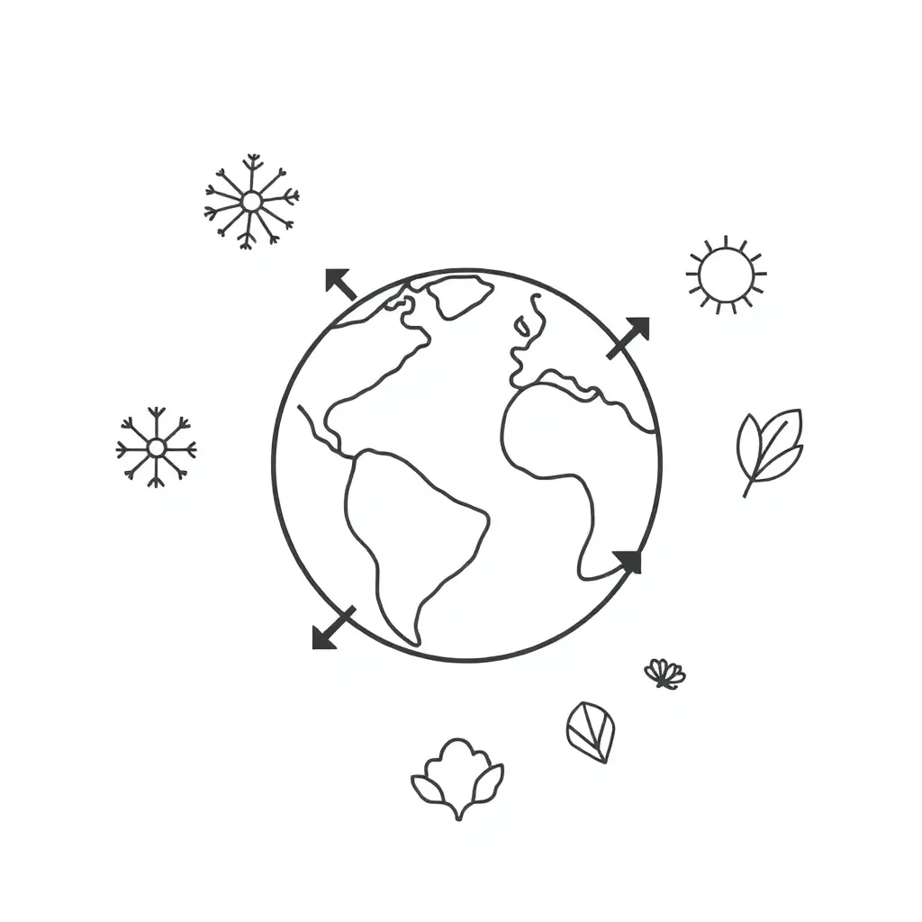 Earth and Sun illustration