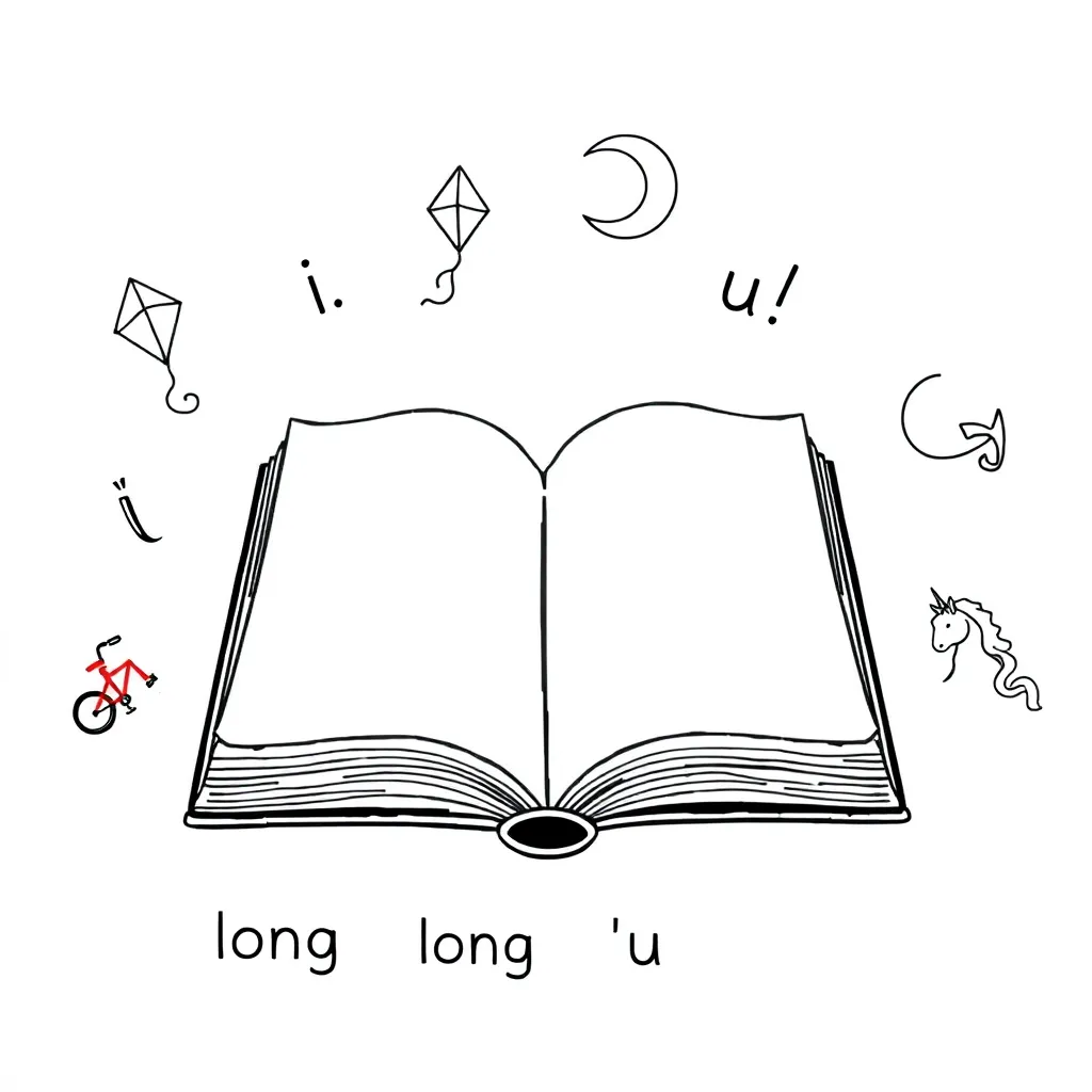 Long vowel spelling illustration